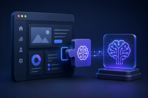 AI integration into an existing mobile and web application using modular technology without rebuilding the entire software platform.