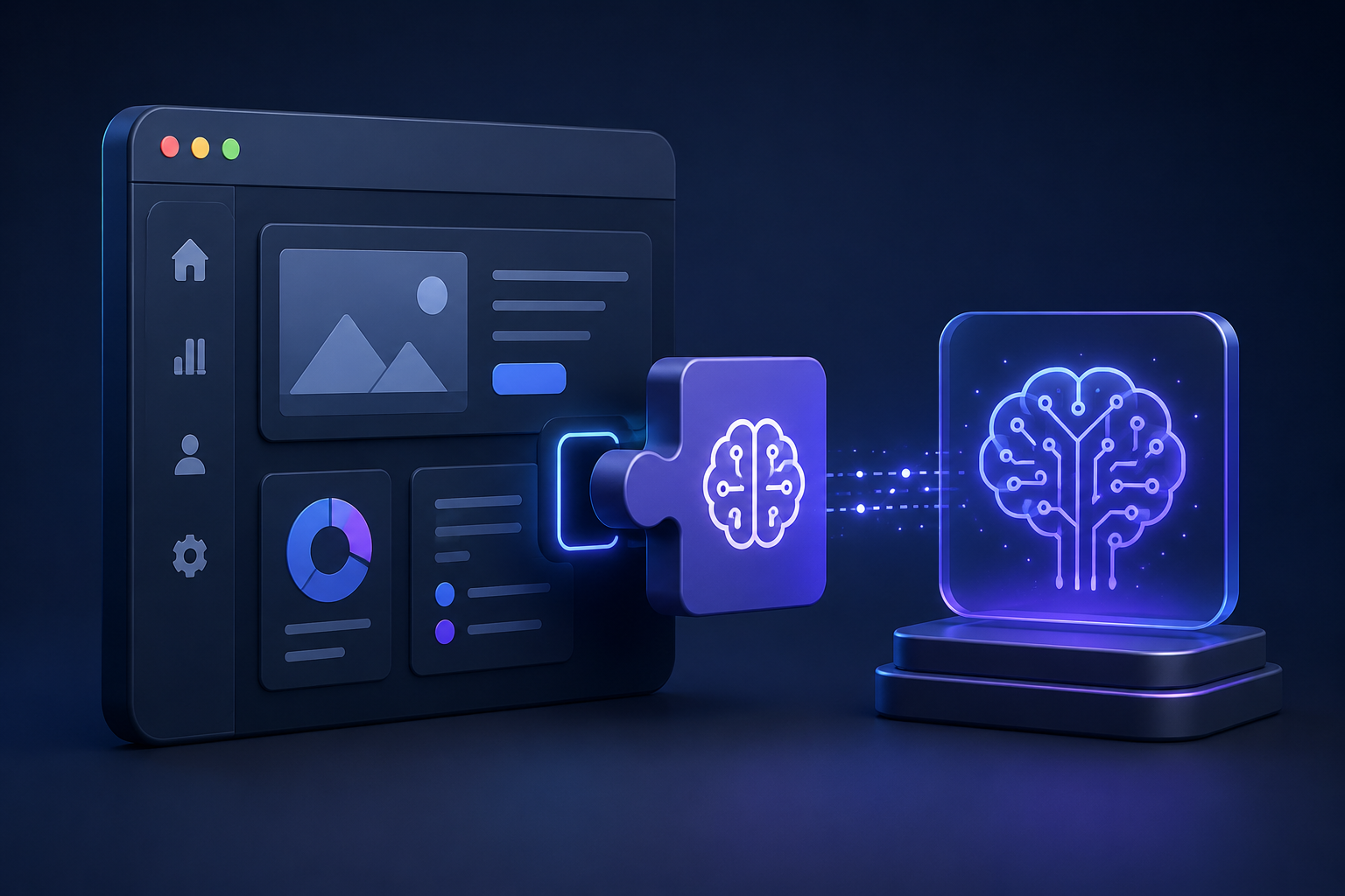 AI integration into an existing mobile and web application using modular technology without rebuilding the entire software platform.
