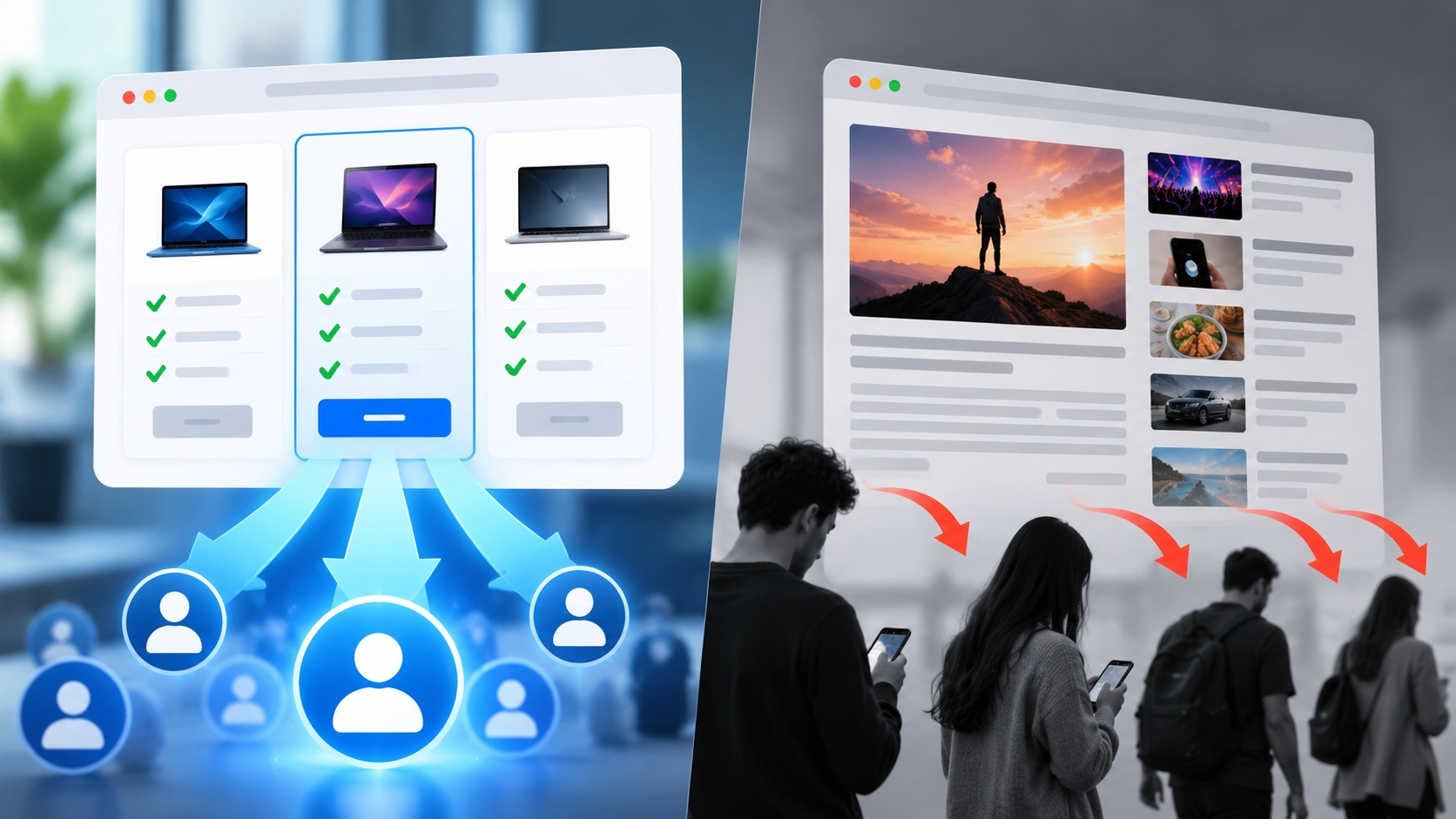 Comparison pages generating higher-quality leads than trend articles through clear product comparisons and conversion-focused content